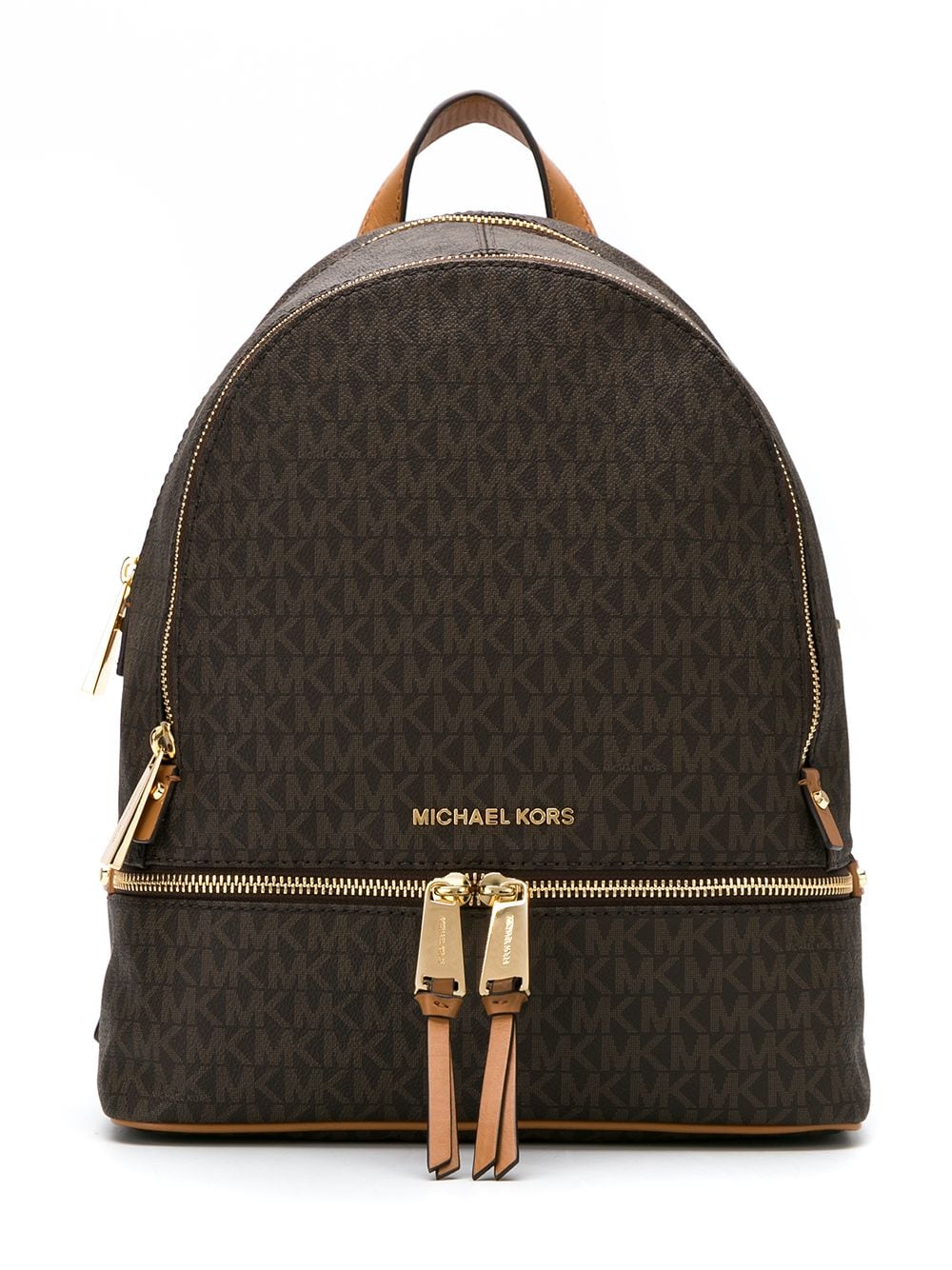 Michael Kors medium Rhea logo-print backpack - Brown von Michael Kors