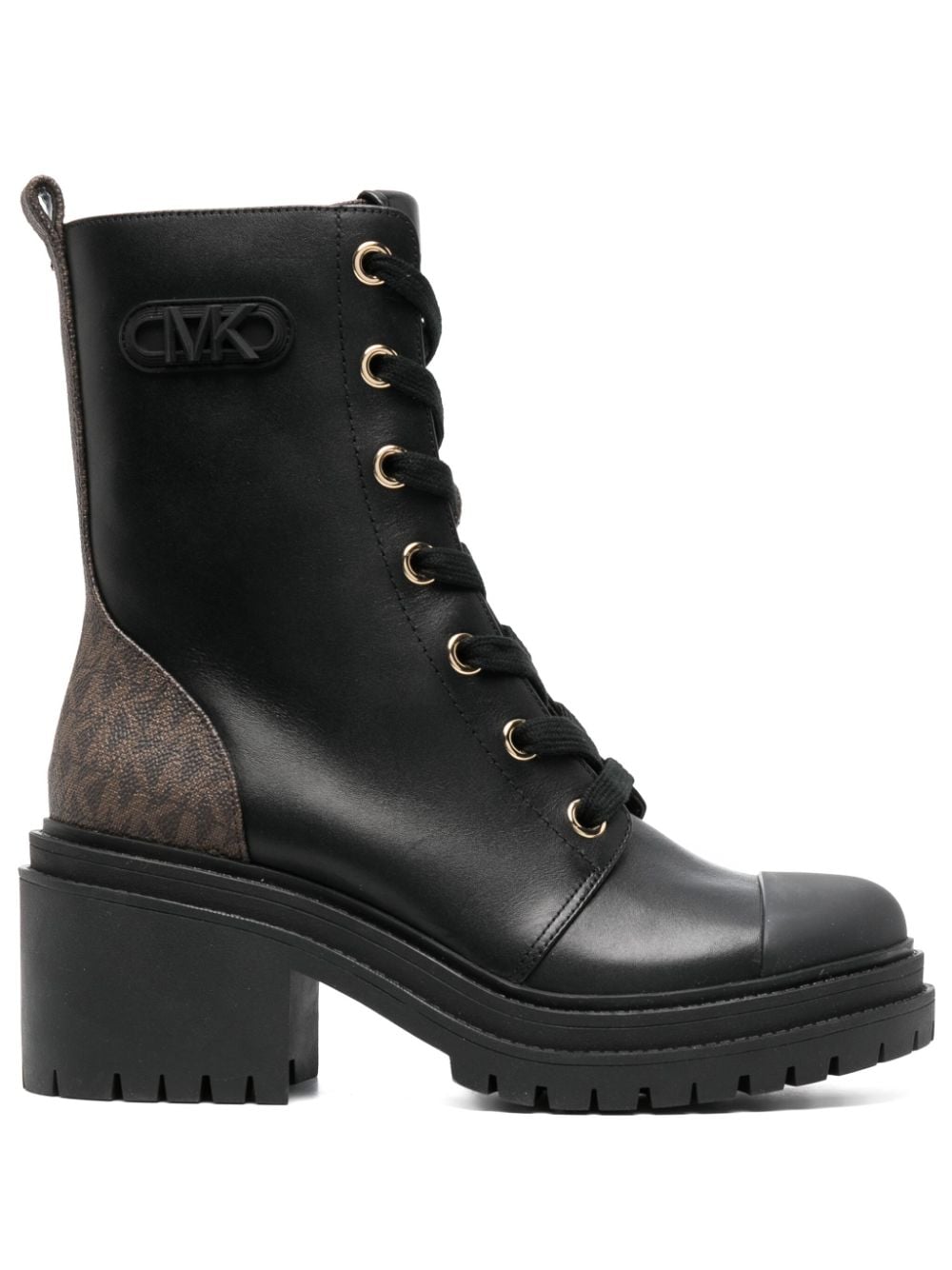 Michael Michael Kors Hanley 75mm leather combat boots - Black von Michael Michael Kors