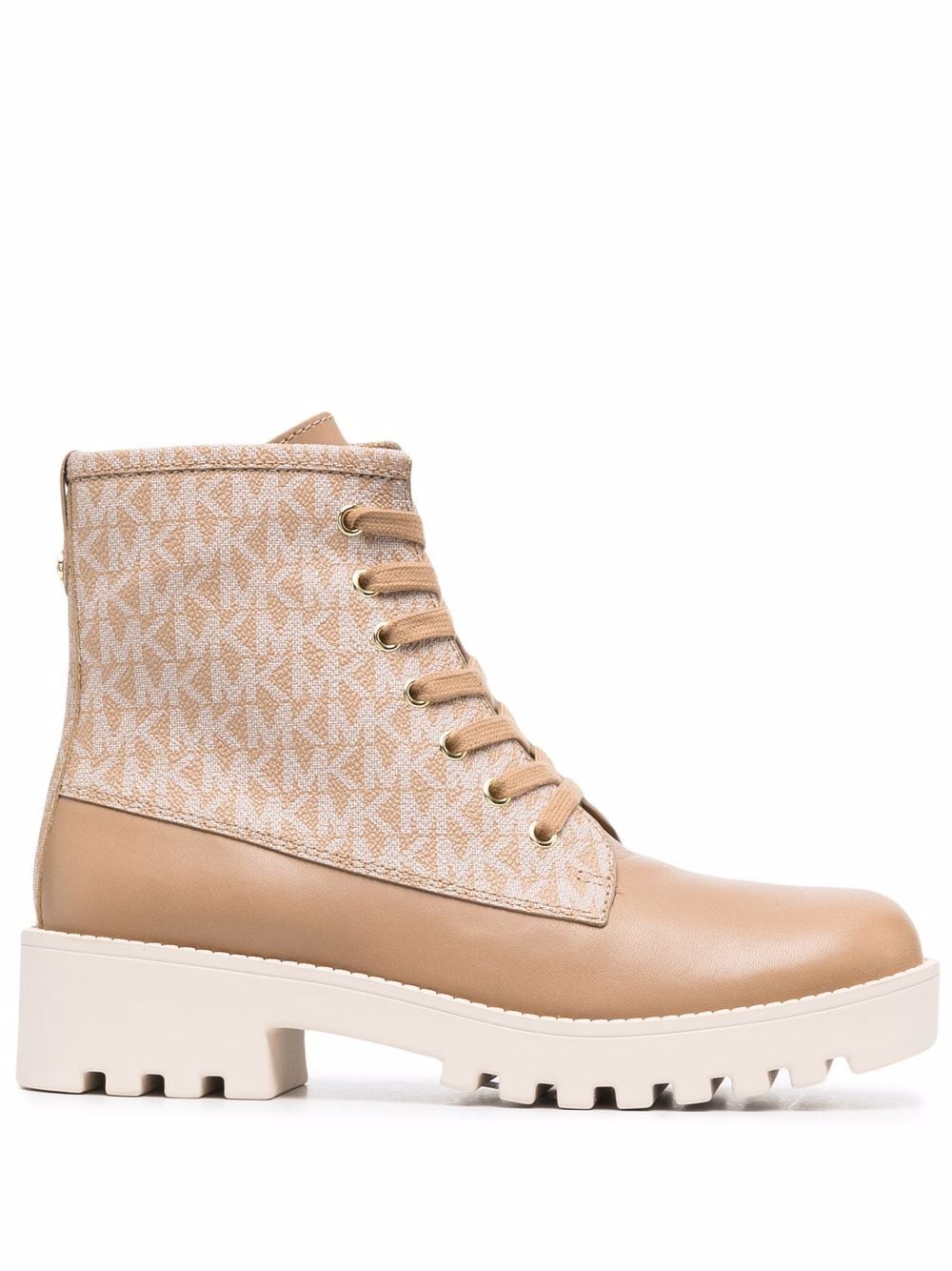 Michael Michael Kors Jax logo-print boots - Brown von Michael Michael Kors