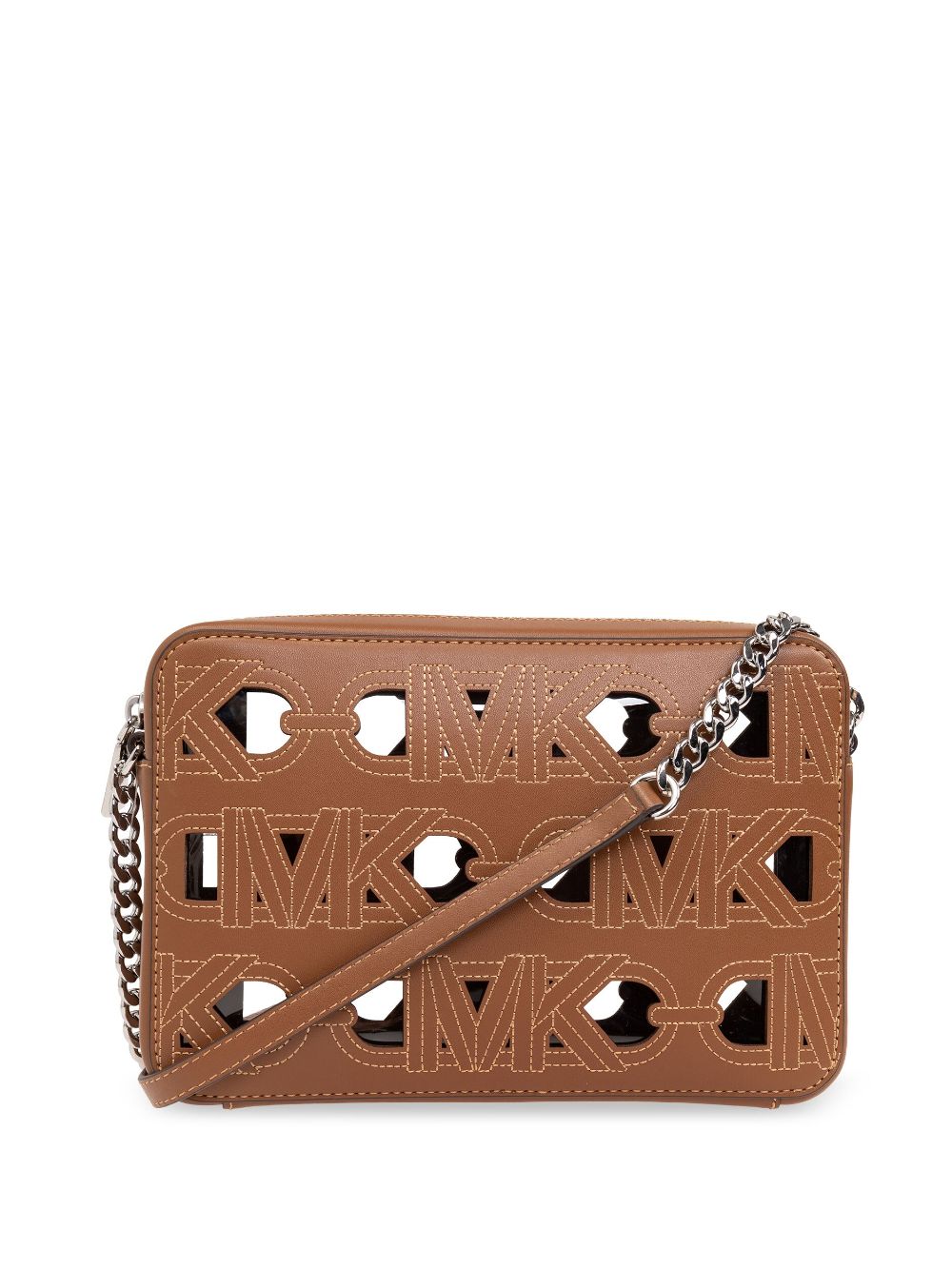 Michael Michael Kors Jet Set cut-out crossbody bag - Brown von Michael Michael Kors