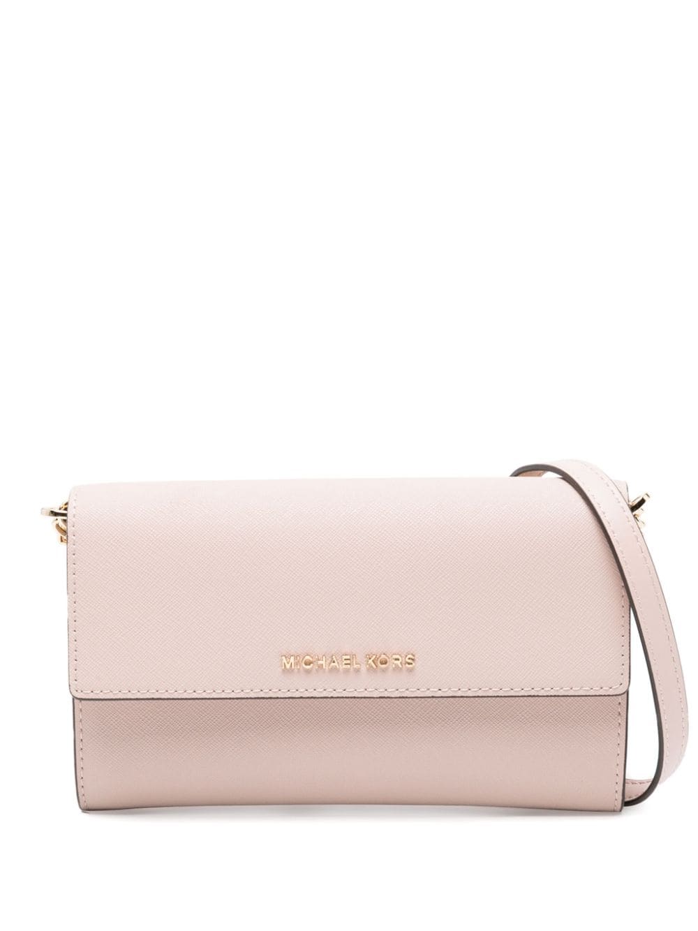 Michael Michael Kors Jet Set leather crossbody bag - Pink von Michael Michael Kors