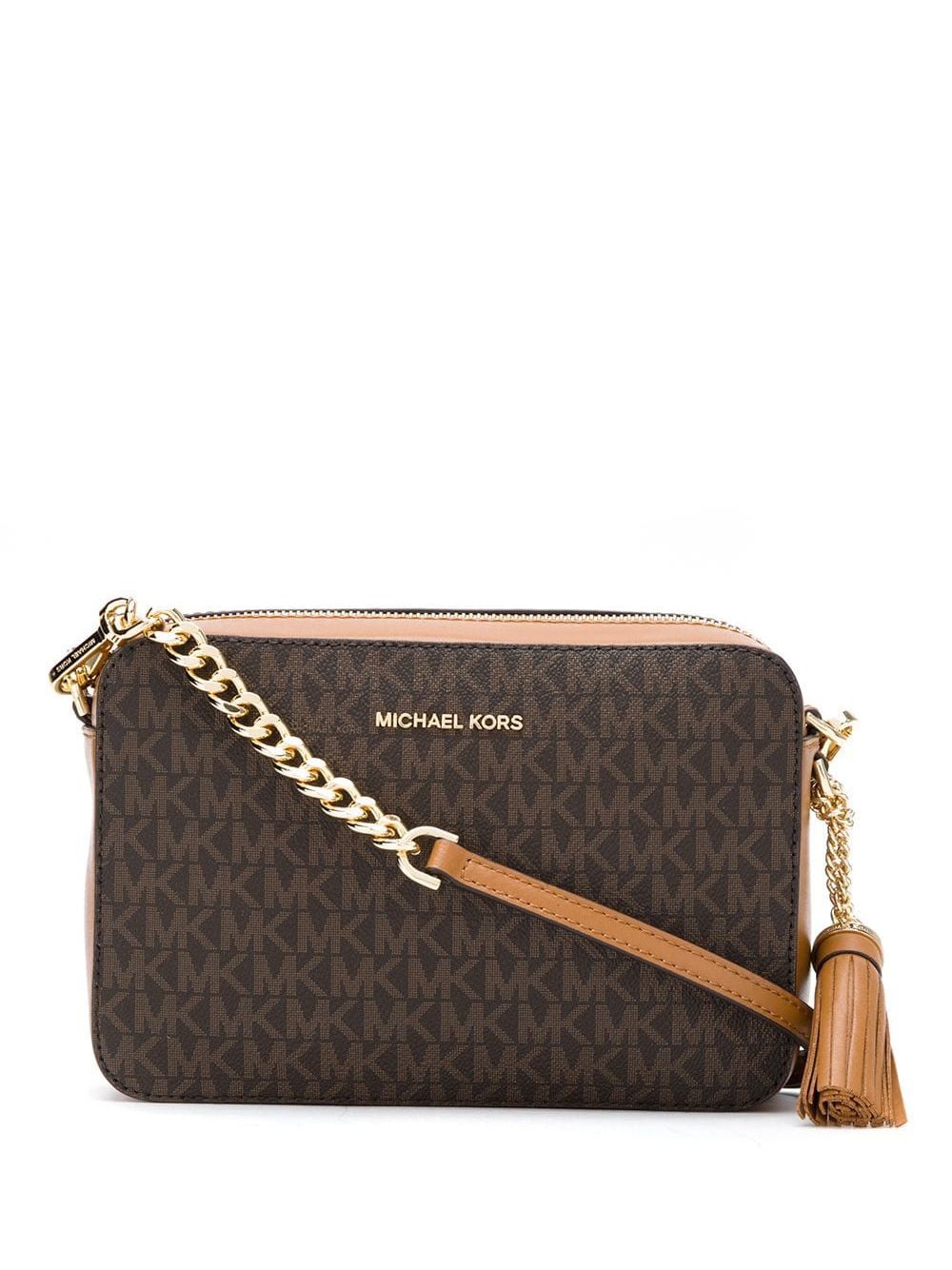 Michael Kors Jet set cross-body bag - Brown von Michael Kors