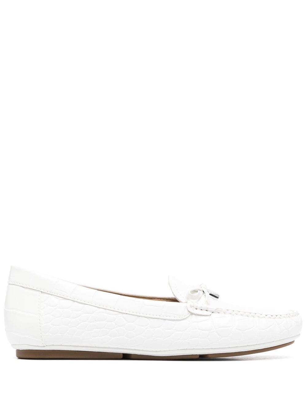 Michael Kors Juliette moccasin loafers - White von Michael Kors