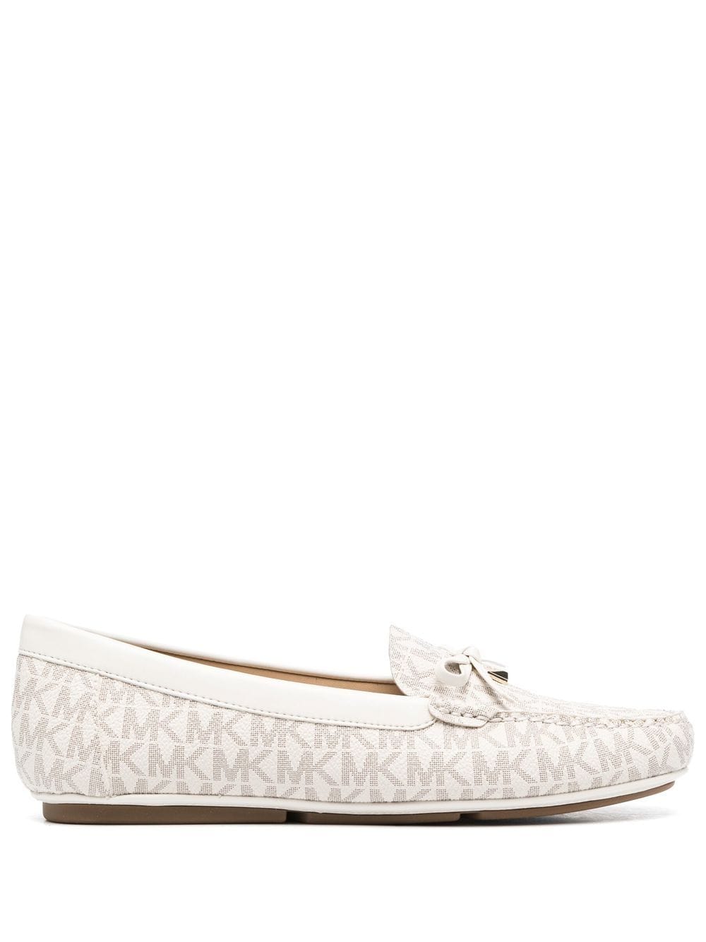 Michael Michael Kors Juliette monogram-jacquard moccasins - Neutrals von Michael Michael Kors