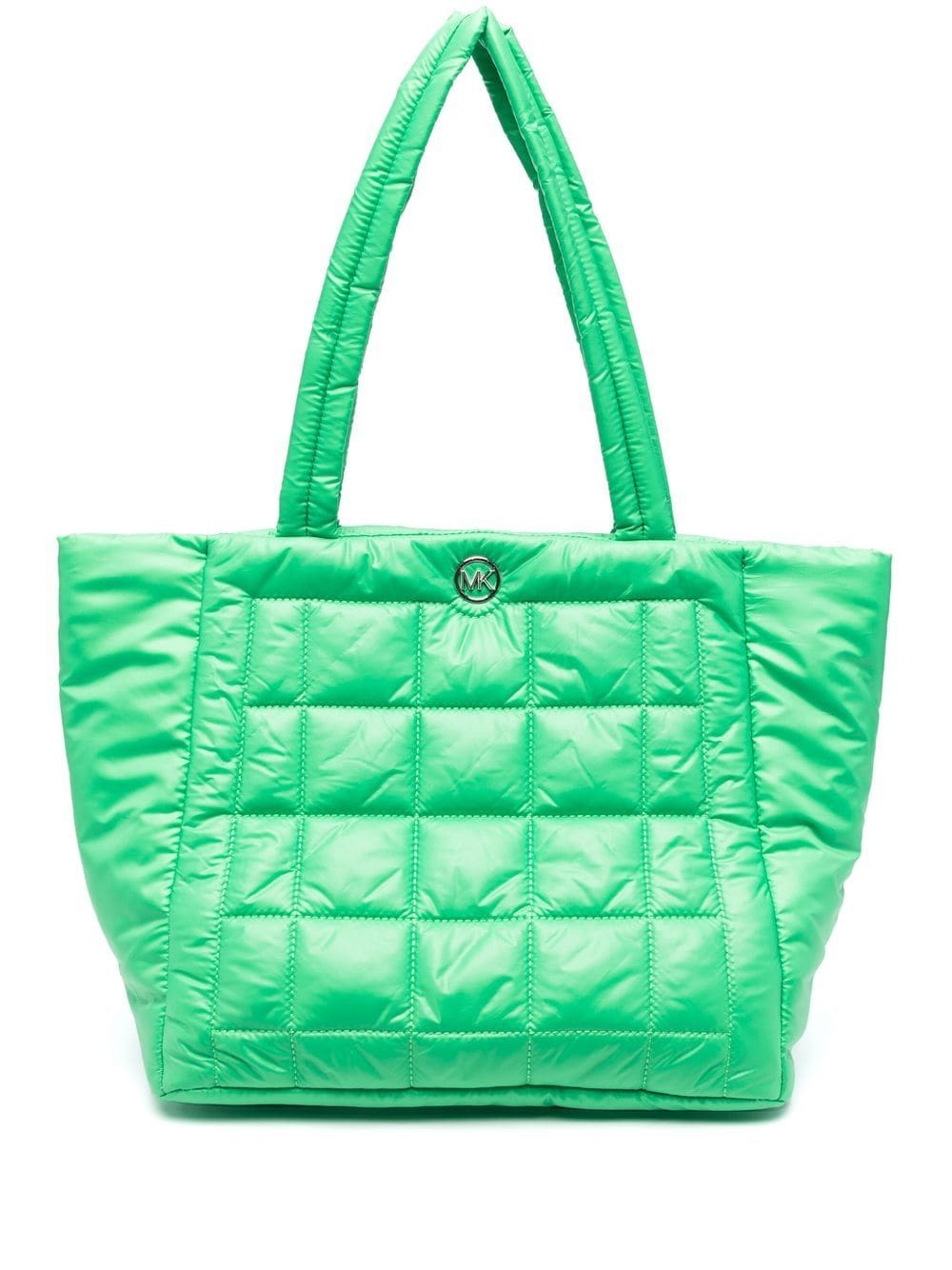 Michael Michael Kors Lilah large quilted tote bag - Green von Michael Michael Kors