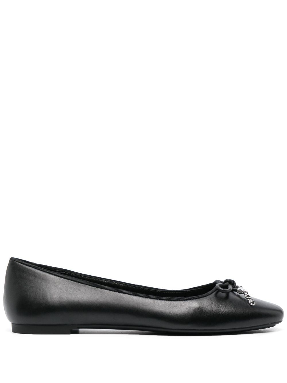 Michael Michael Kors Nori leather ballerina shoes - Black von Michael Michael Kors