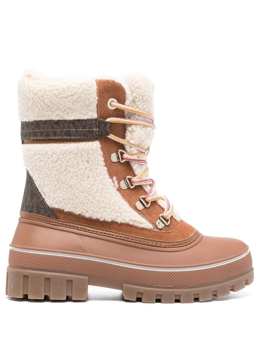 Michael Michael Kors Ozzie faux-shearling trim boots - Brown von Michael Michael Kors