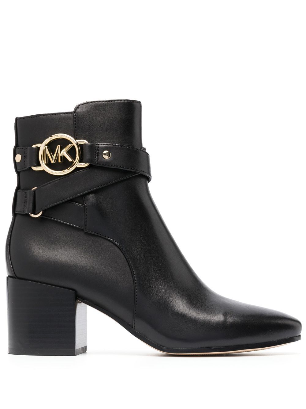 Michael Michael Kors Rory mid-rise leather boots - Black von Michael Michael Kors
