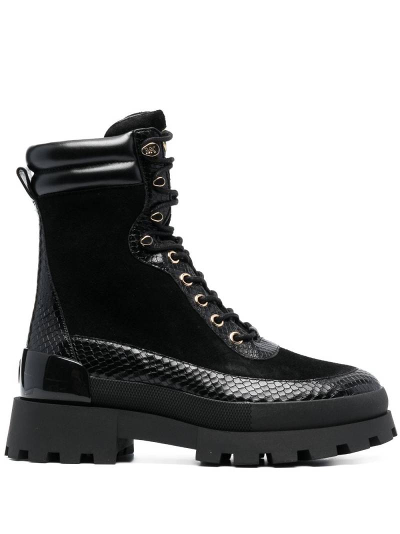 Michael Michael Kors Rowan lace-up leather boots - Black von Michael Michael Kors