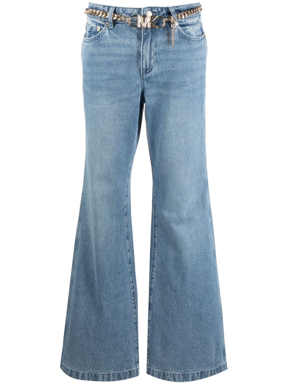 Michael Michael Kors belted bootcut jeans - Blue von Michael Michael Kors