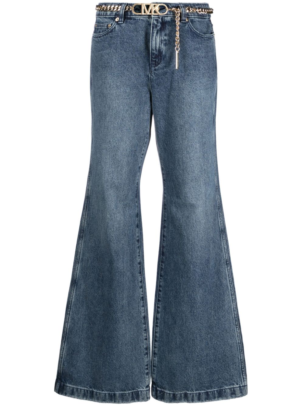 Michael Michael Kors belted high-rise flared jeans - Blue von Michael Michael Kors