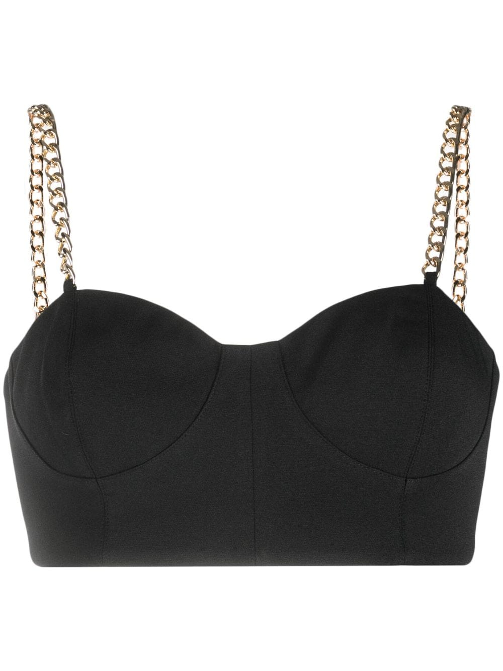 Michael Michael Kors chain-link strap cropped top - Black von Michael Michael Kors