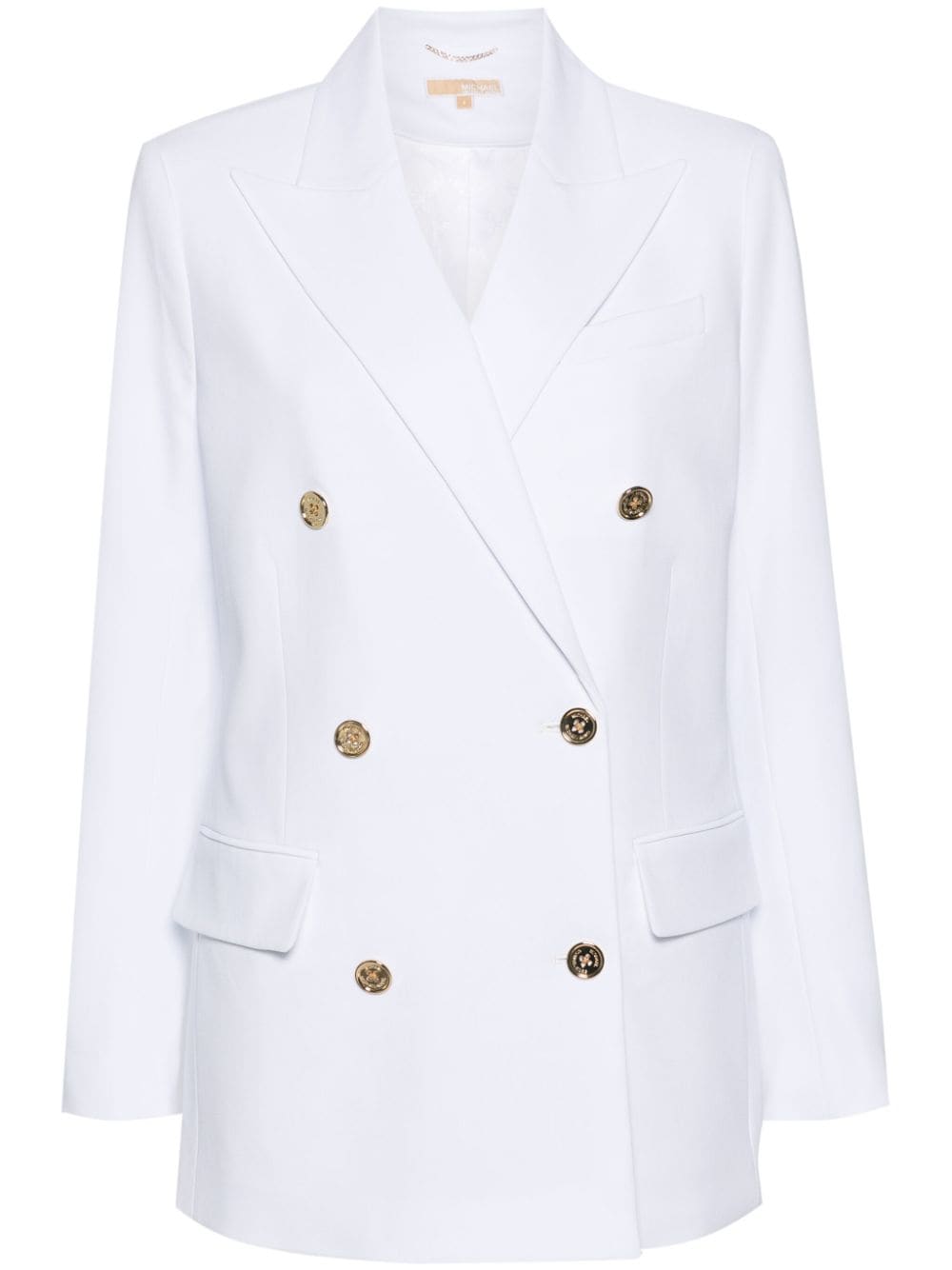 Michael Michael Kors crepe double-breasted blazer - White von Michael Michael Kors