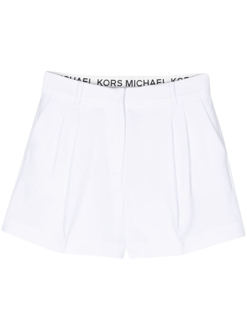 Michael Michael Kors crepe pleated shorts - White von Michael Michael Kors