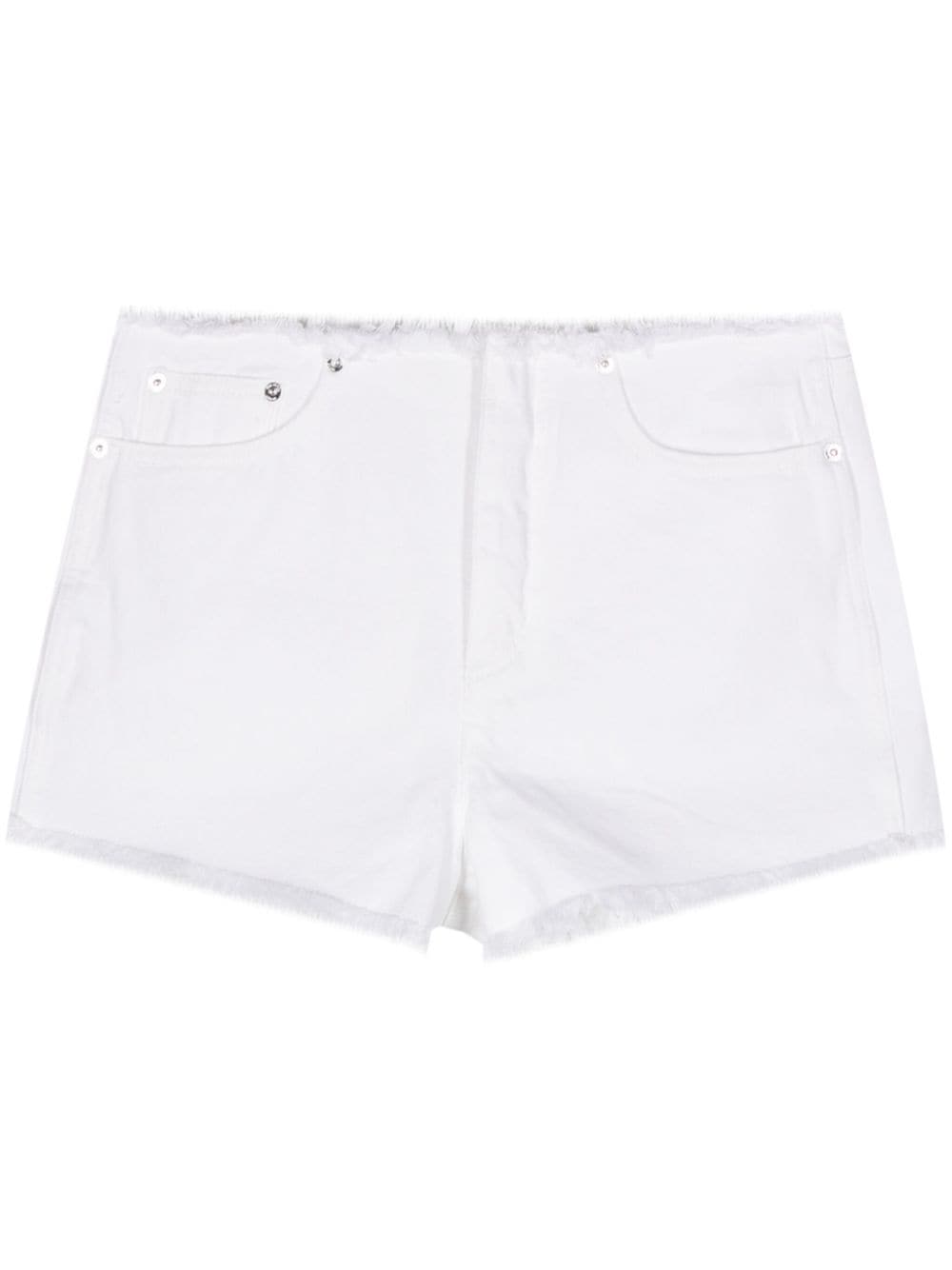 Michael Michael Kors frayed denim shorts - White von Michael Michael Kors