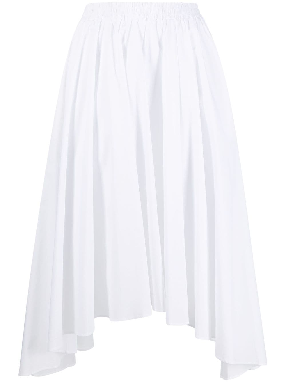 Michael Michael Kors high-waisted asymmetric-hem skirt - White von Michael Michael Kors