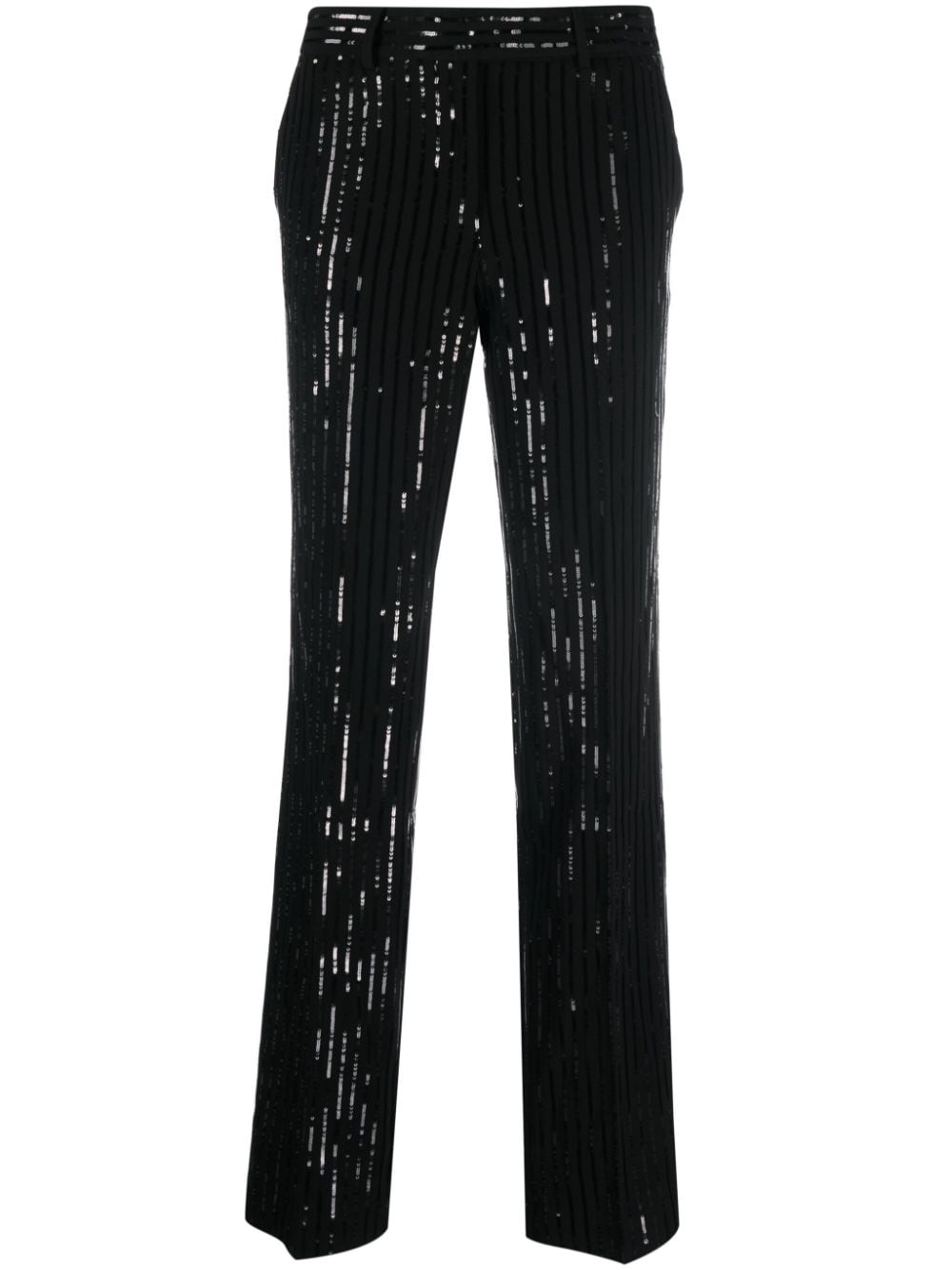 Michael Michael Kors high-waisted sequin trousers - Black von Michael Michael Kors