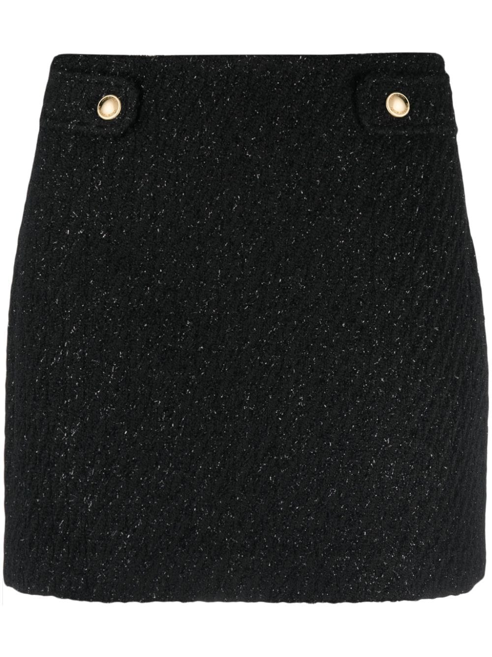 Michael Michael Kors high-waisted tweed mini skirt - Black von Michael Michael Kors