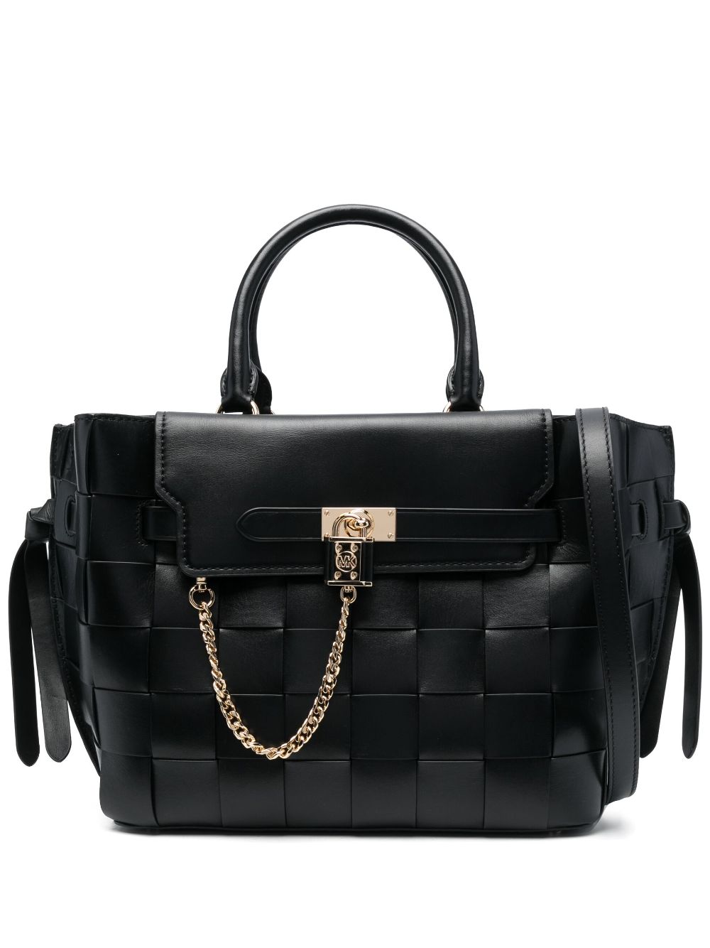 Michael Michael Kors interwoven leather tote bag - Black von Michael Michael Kors