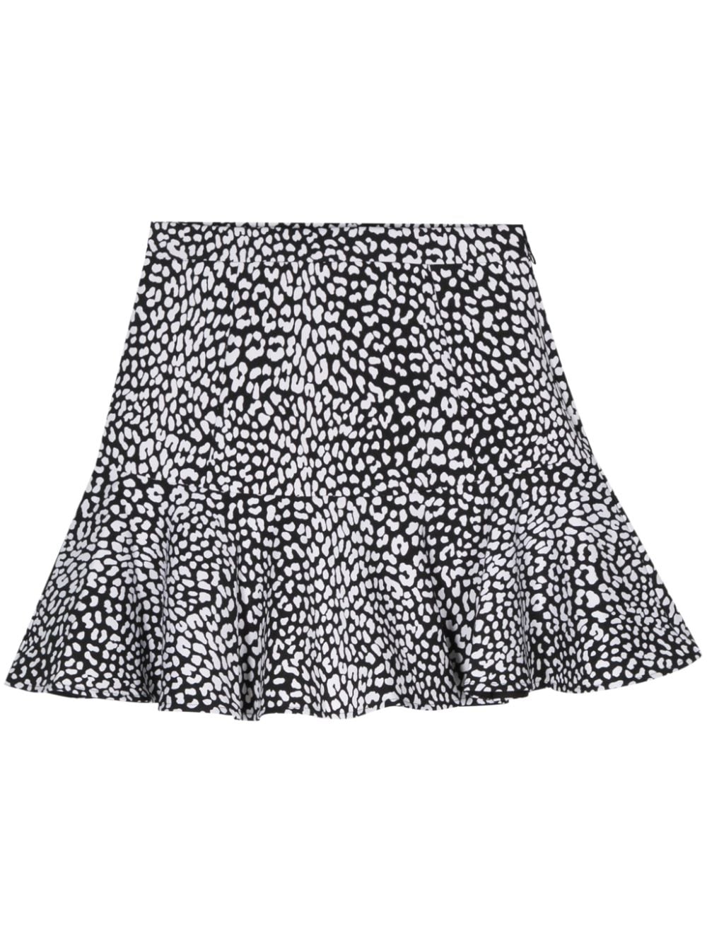 Michael Michael Kors leopard-print crepe mini skirt - Black von Michael Michael Kors