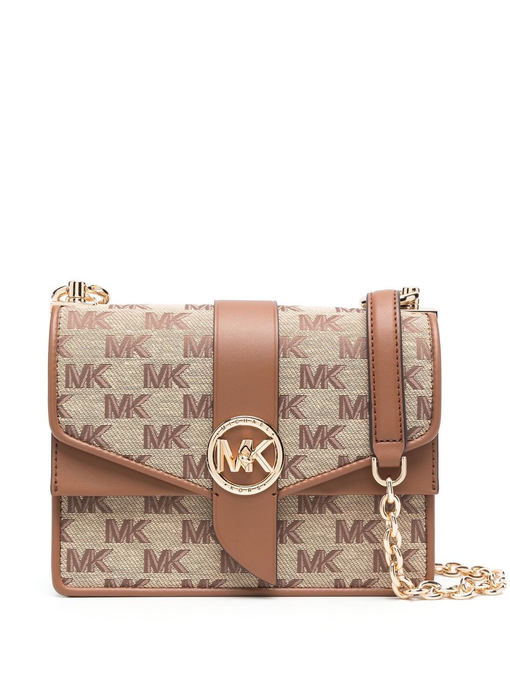 Michael Michael Kors logo jacquard crossbody bag - Brown von Michael Michael Kors