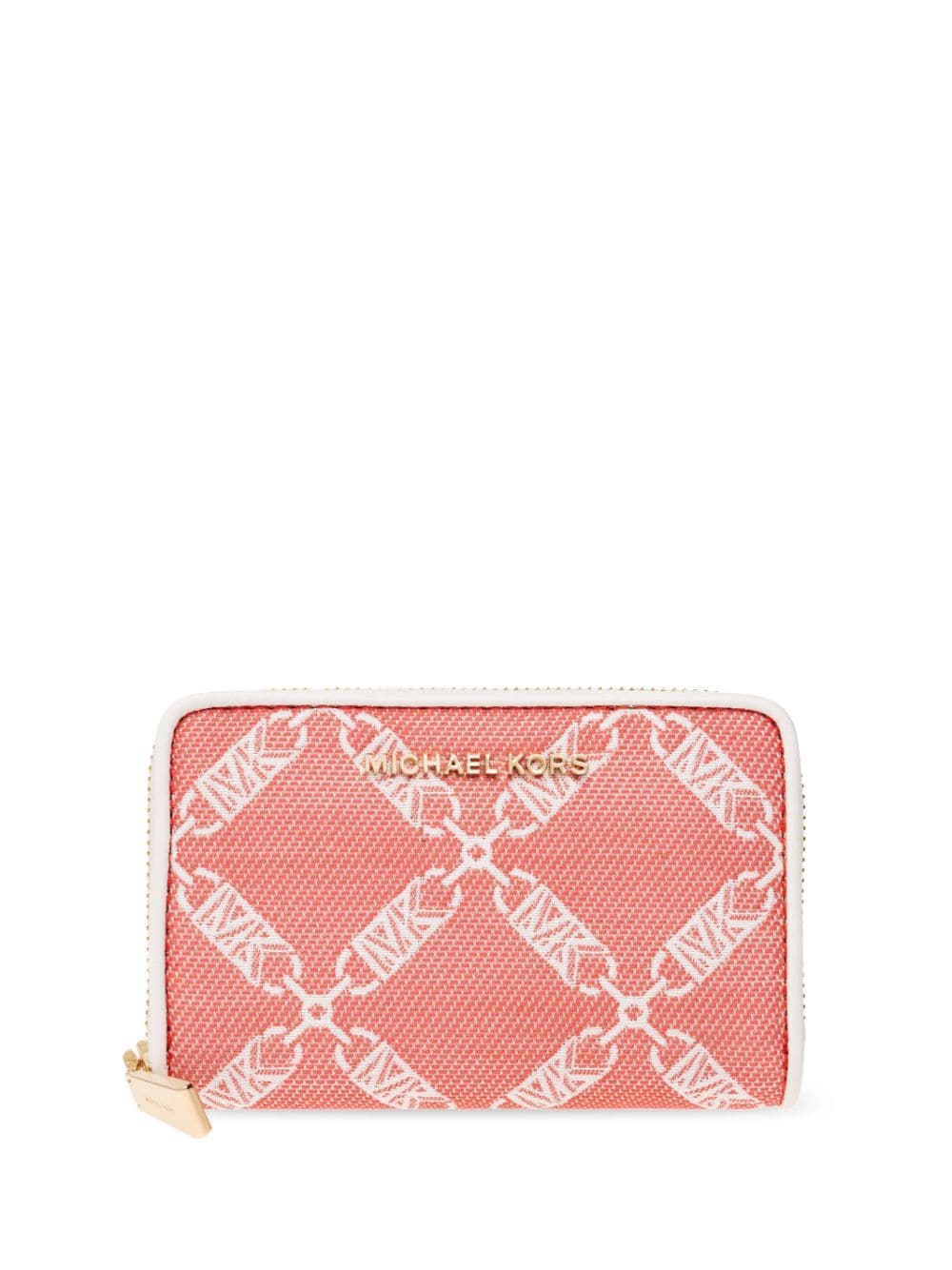 Michael Michael Kors logo-jacquard wallet - Red von Michael Michael Kors