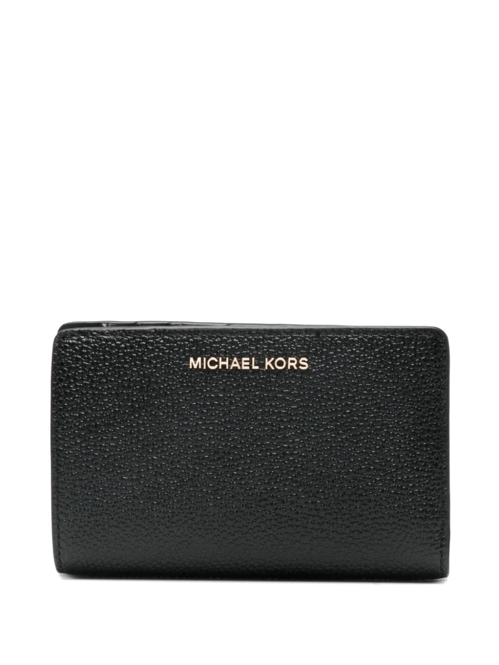 Michael Michael Kors logo-lettering leather wallet - Black von Michael Michael Kors