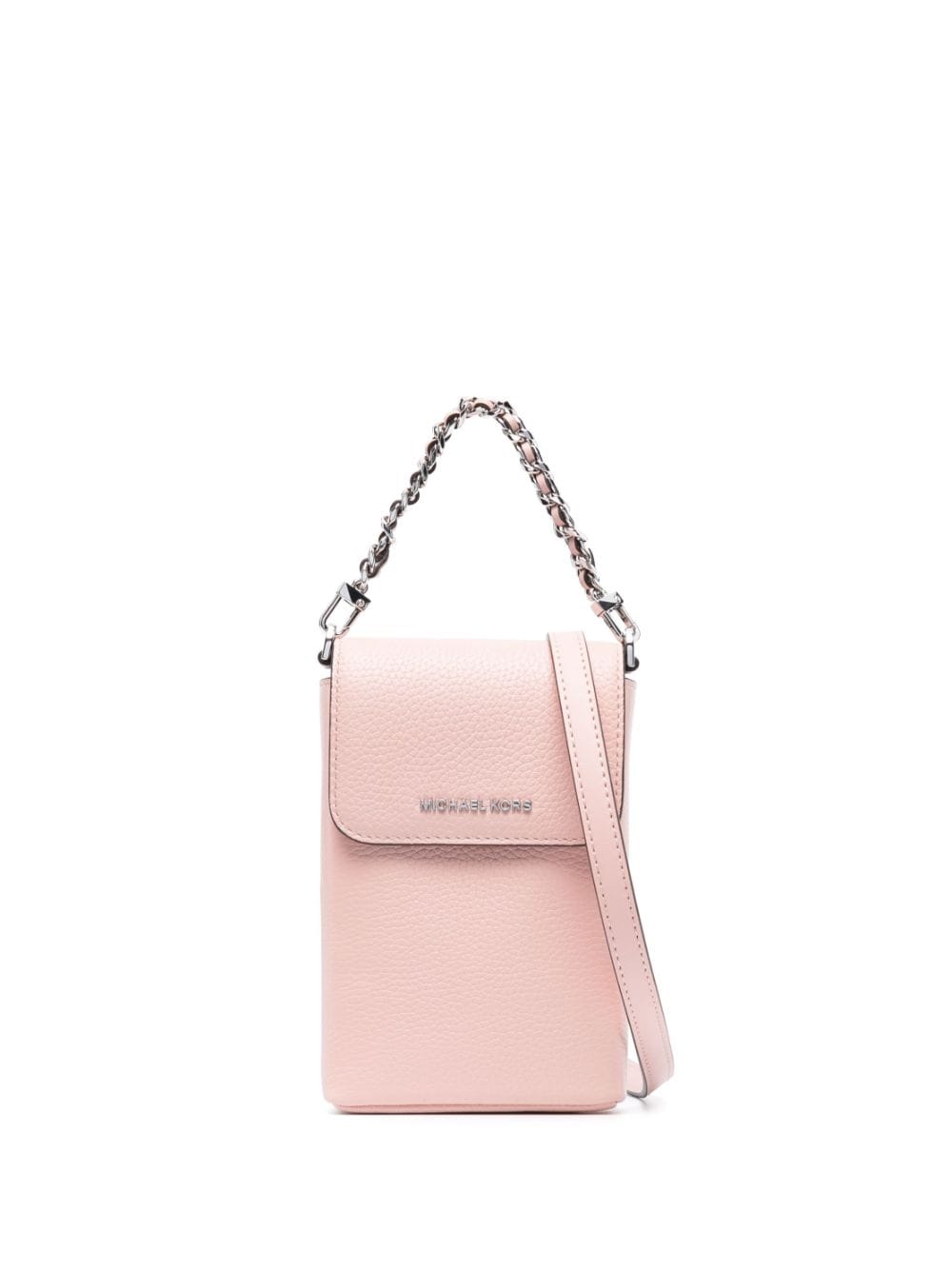 Michael Michael Kors logo-plaque leather crossbody bag - Pink von Michael Michael Kors