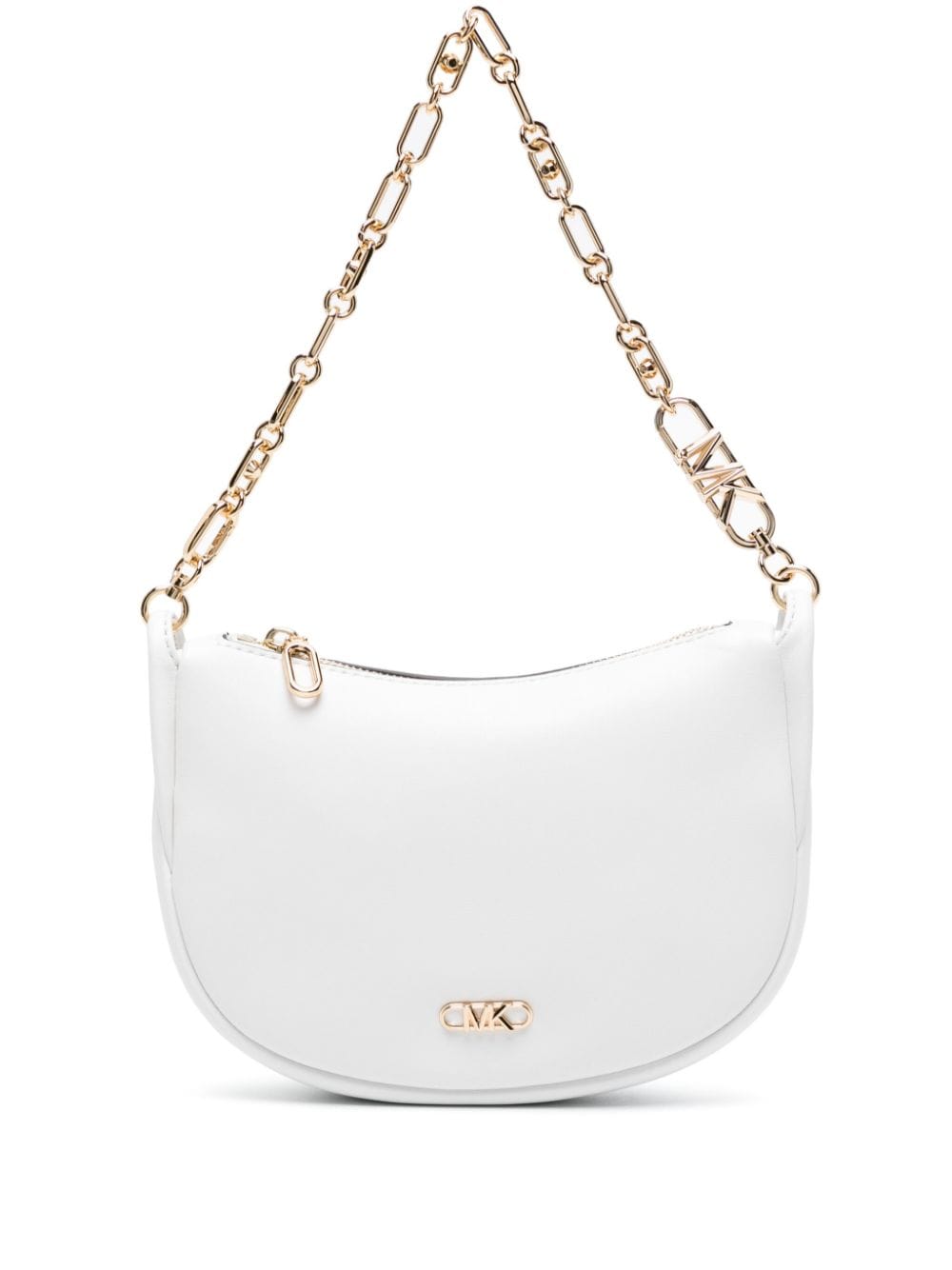 Michael Michael Kors logo-plaque leather tote bag - White von Michael Michael Kors