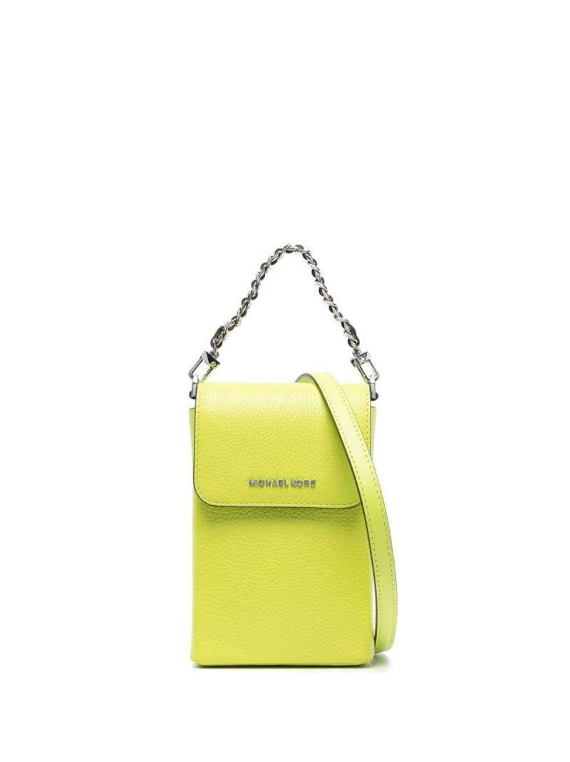 Michael Michael Kors logo-plaque leather crossbody bag - Green von Michael Michael Kors