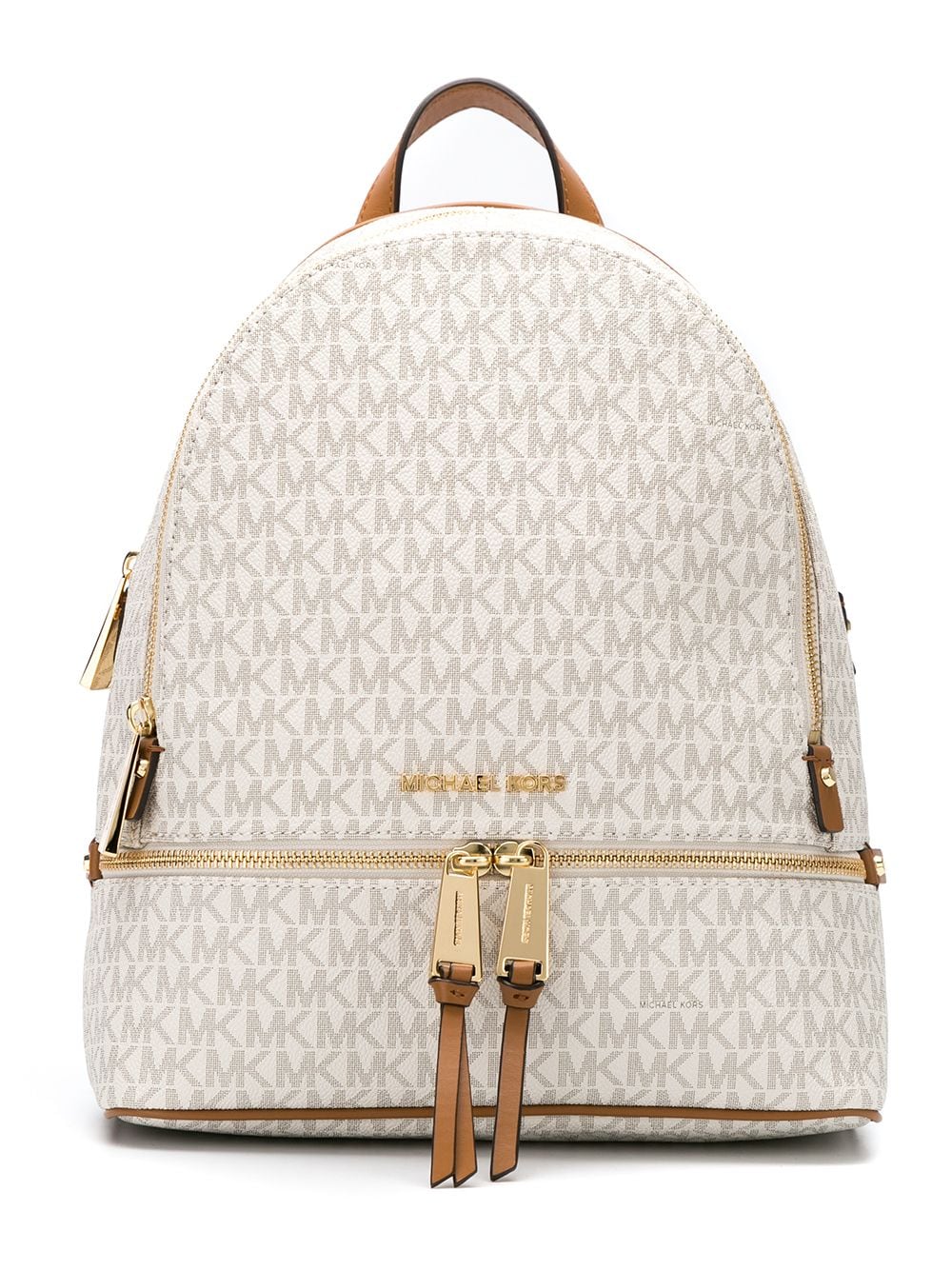 Michael Kors medium Rhea logo-print backpack - White von Michael Kors