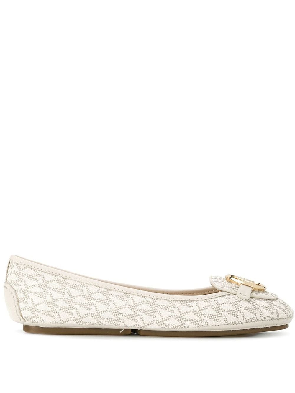 Michael Kors monogram ballerina pumps - Neutrals von Michael Kors