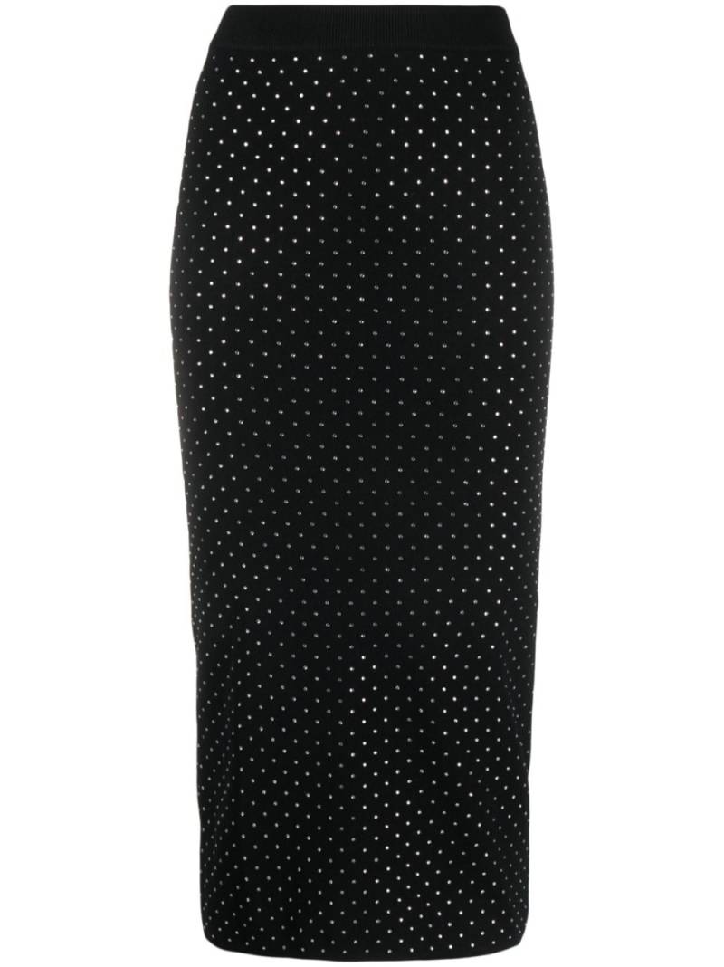 Michael Michael Kors rhinestone-embellished midi pencil skirt - Black von Michael Michael Kors