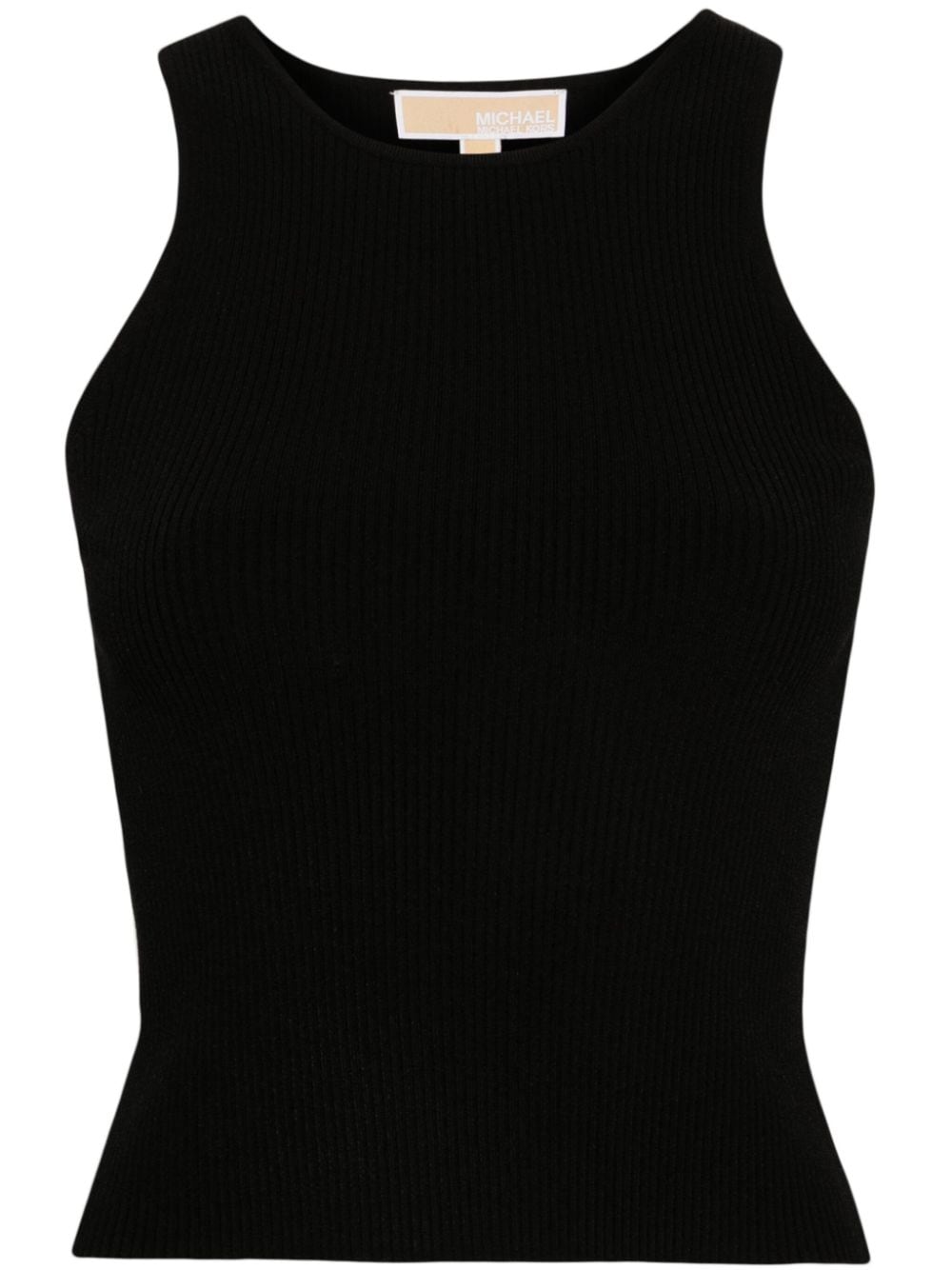 Michael Michael Kors ribbed cropped tank top - Black von Michael Michael Kors