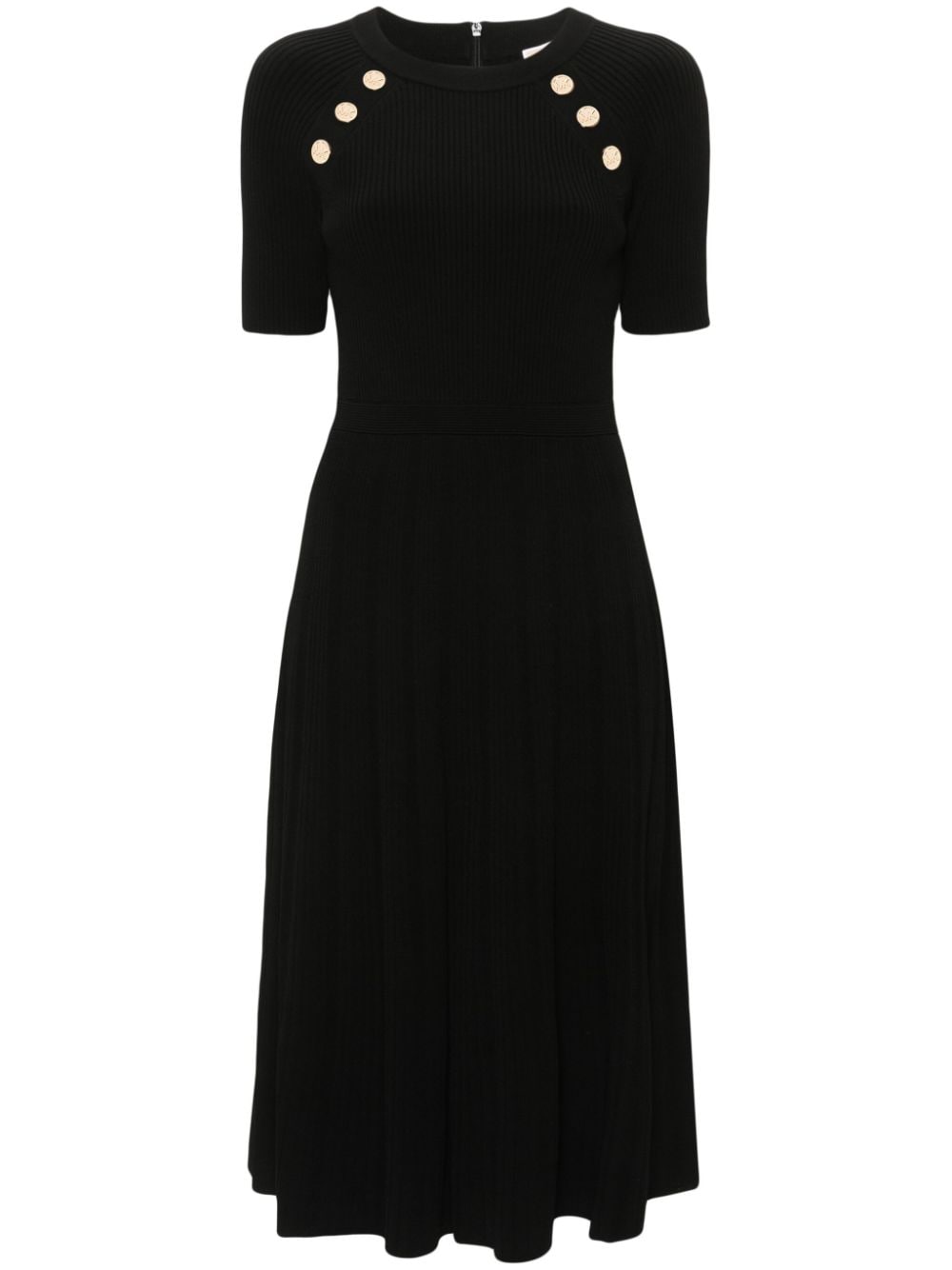 Michael Michael Kors ribbed midi dress - Black