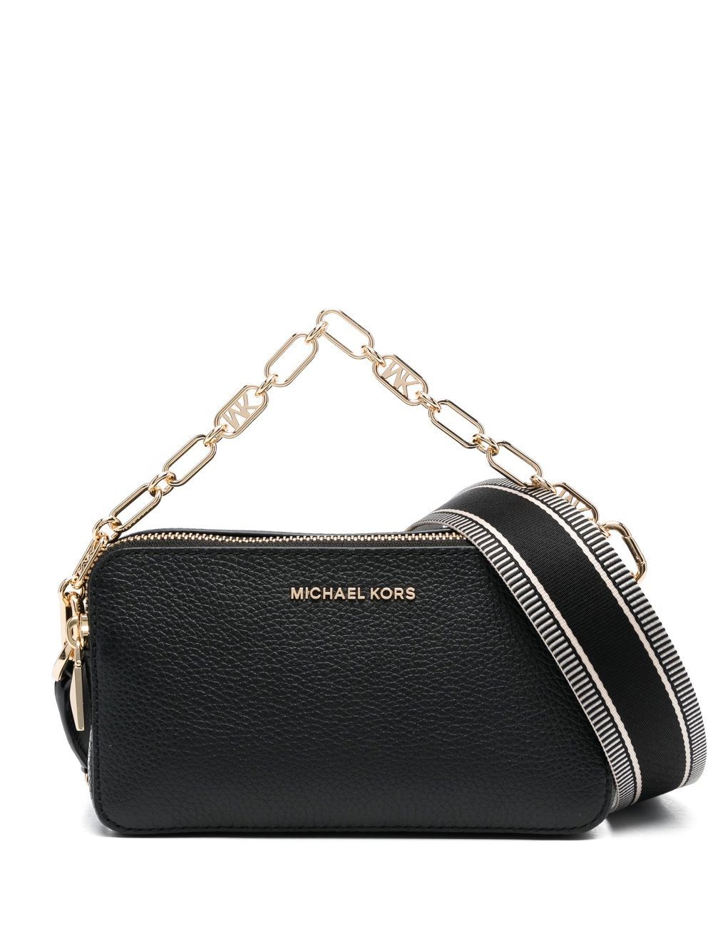 Michael Michael Kors small leather crossbody bag - Black von Michael Michael Kors