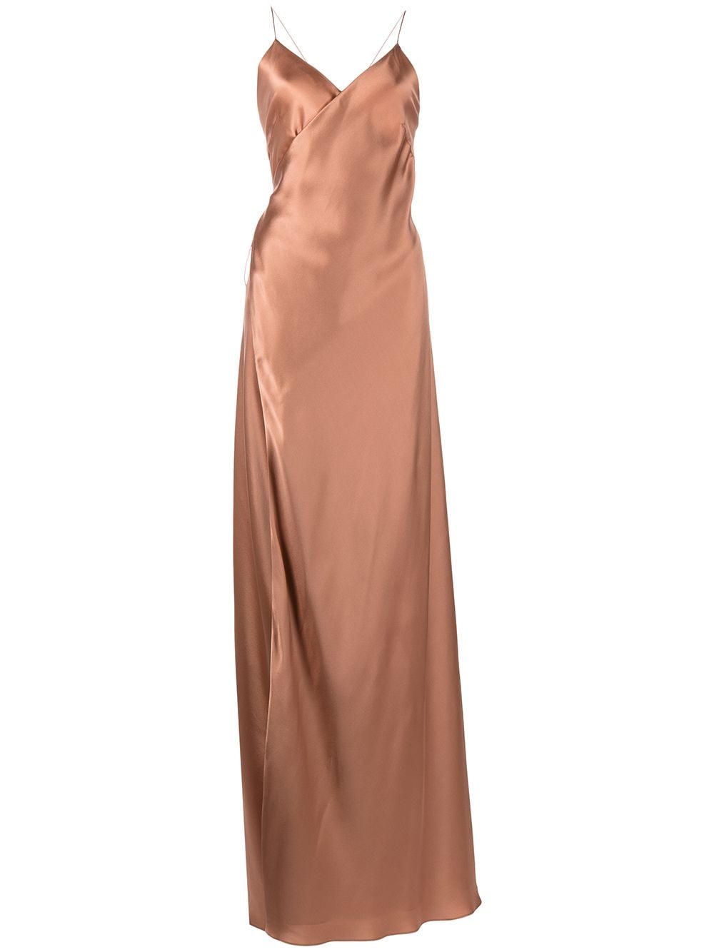 Michelle Mason V-neck silk dress - Neutrals von Michelle Mason