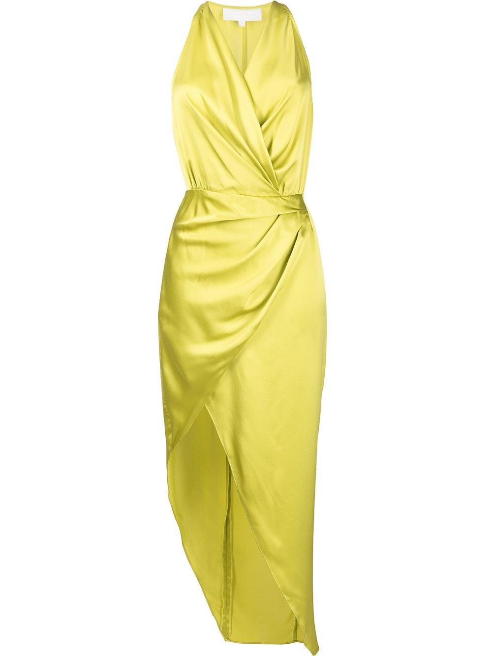 Michelle Mason asymmetric halterneck silk dress - Green von Michelle Mason