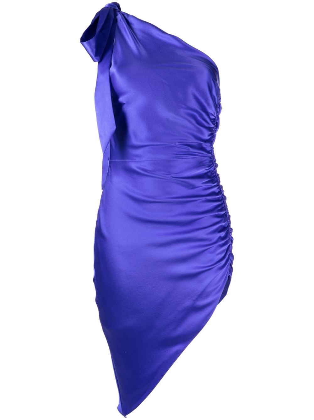 Michelle Mason asymmetric silk minidress - Blue von Michelle Mason