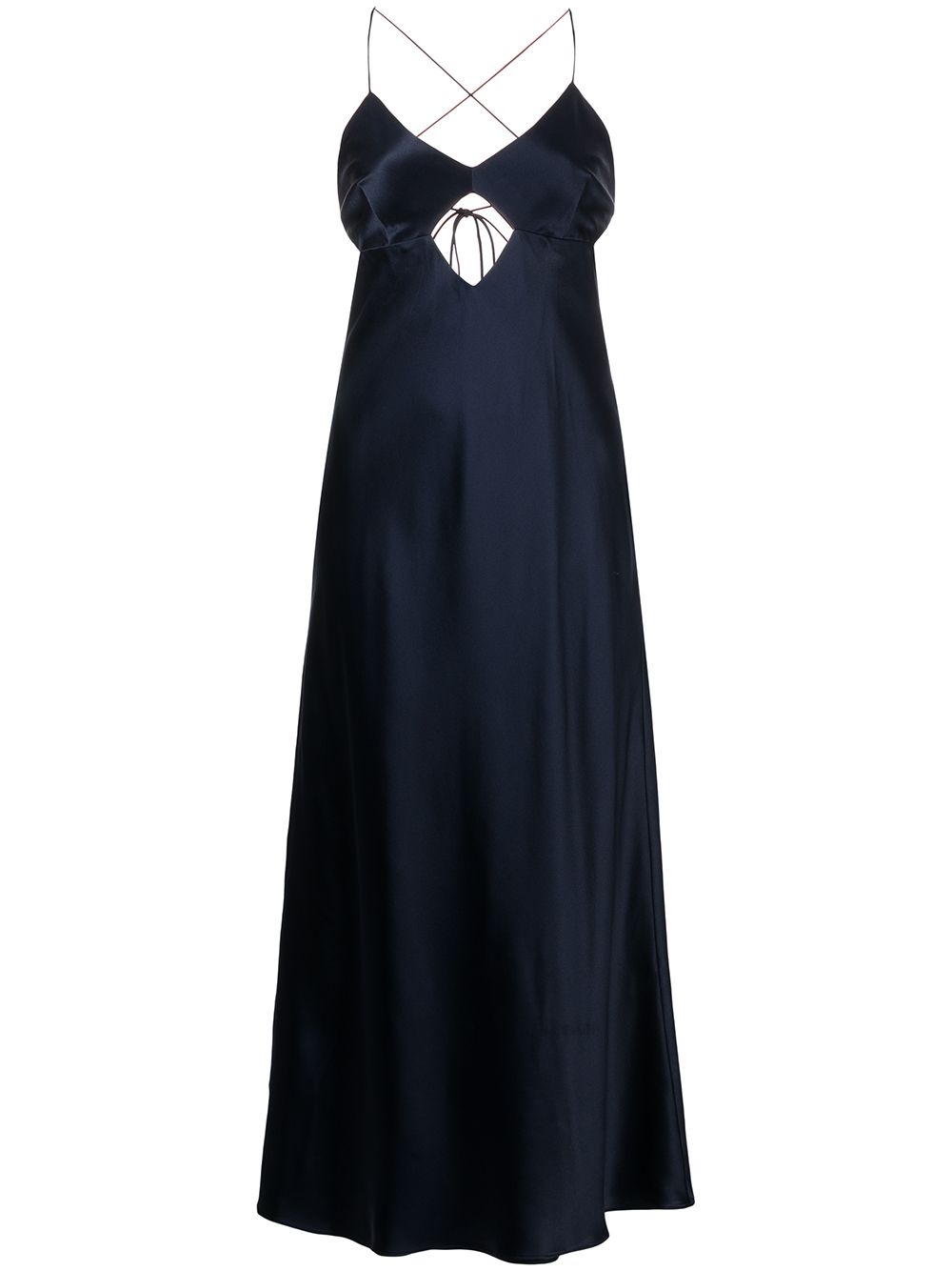 Michelle Mason cut-out detail midi dress - Blue von Michelle Mason