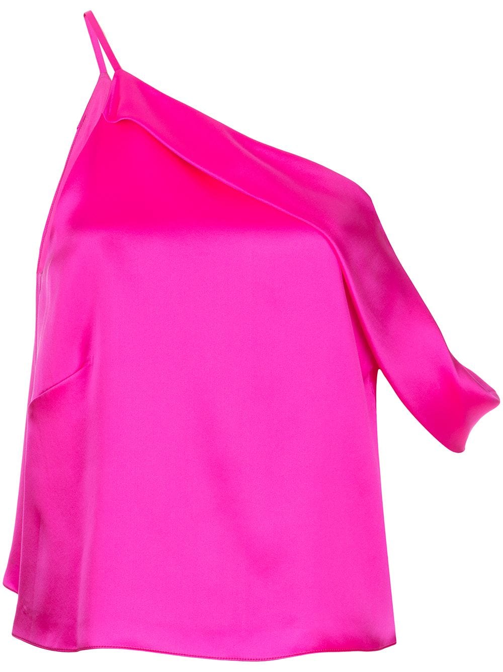 Michelle Mason draped cowl asymmetrical top - Pink von Michelle Mason