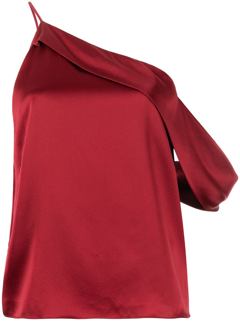 Michelle Mason draped cowl asymmetrical top - Red von Michelle Mason