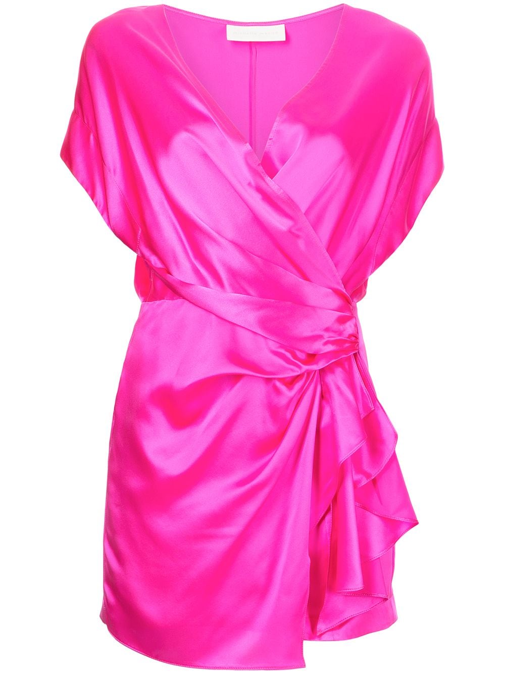 Michelle Mason draped-detail mini dress - Pink von Michelle Mason