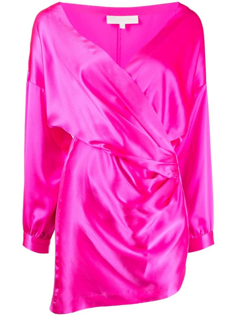 Michelle Mason draped-detail mini dress - Pink von Michelle Mason