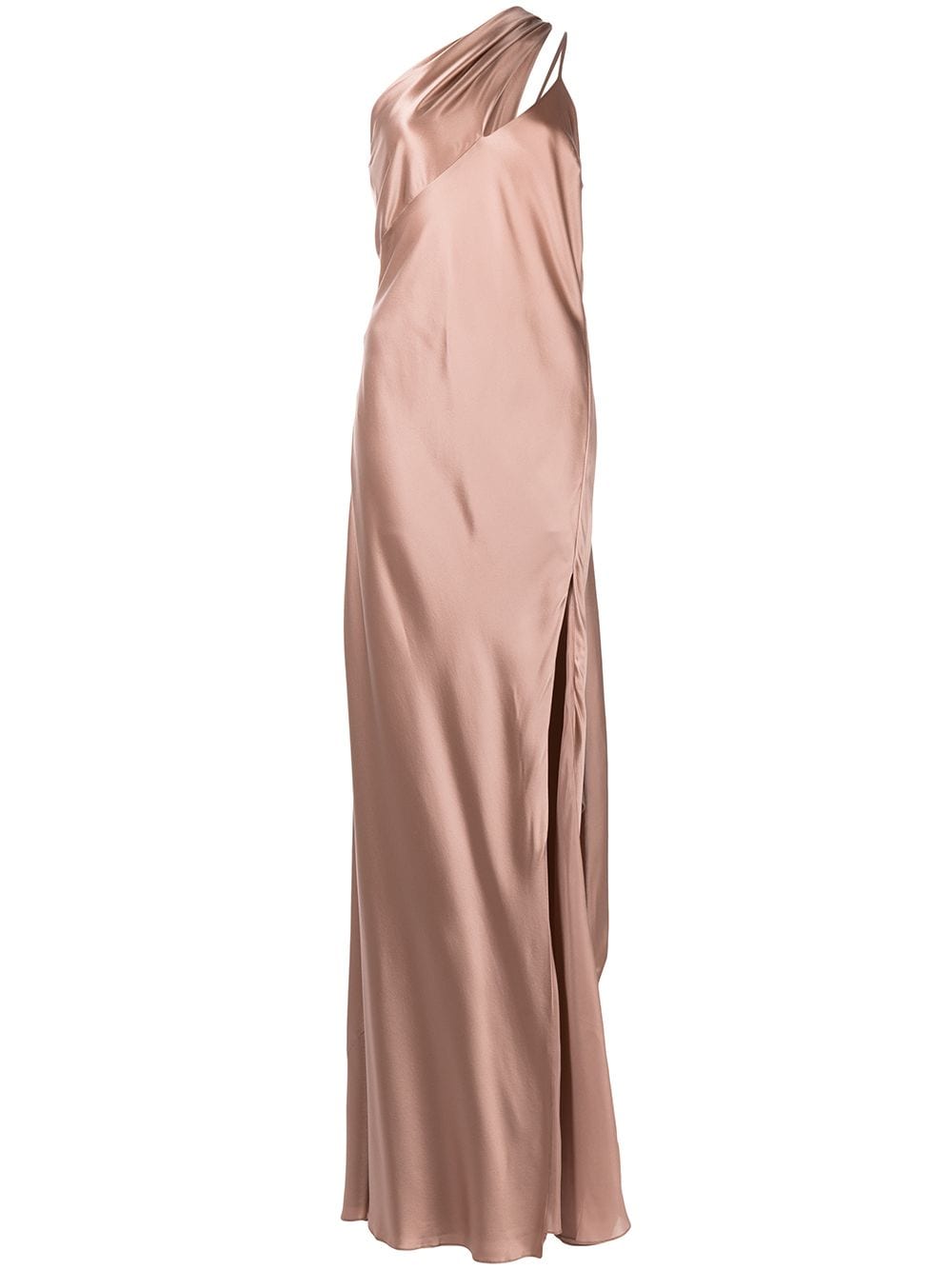 Michelle Mason draped-panel silk gown - Neutrals von Michelle Mason