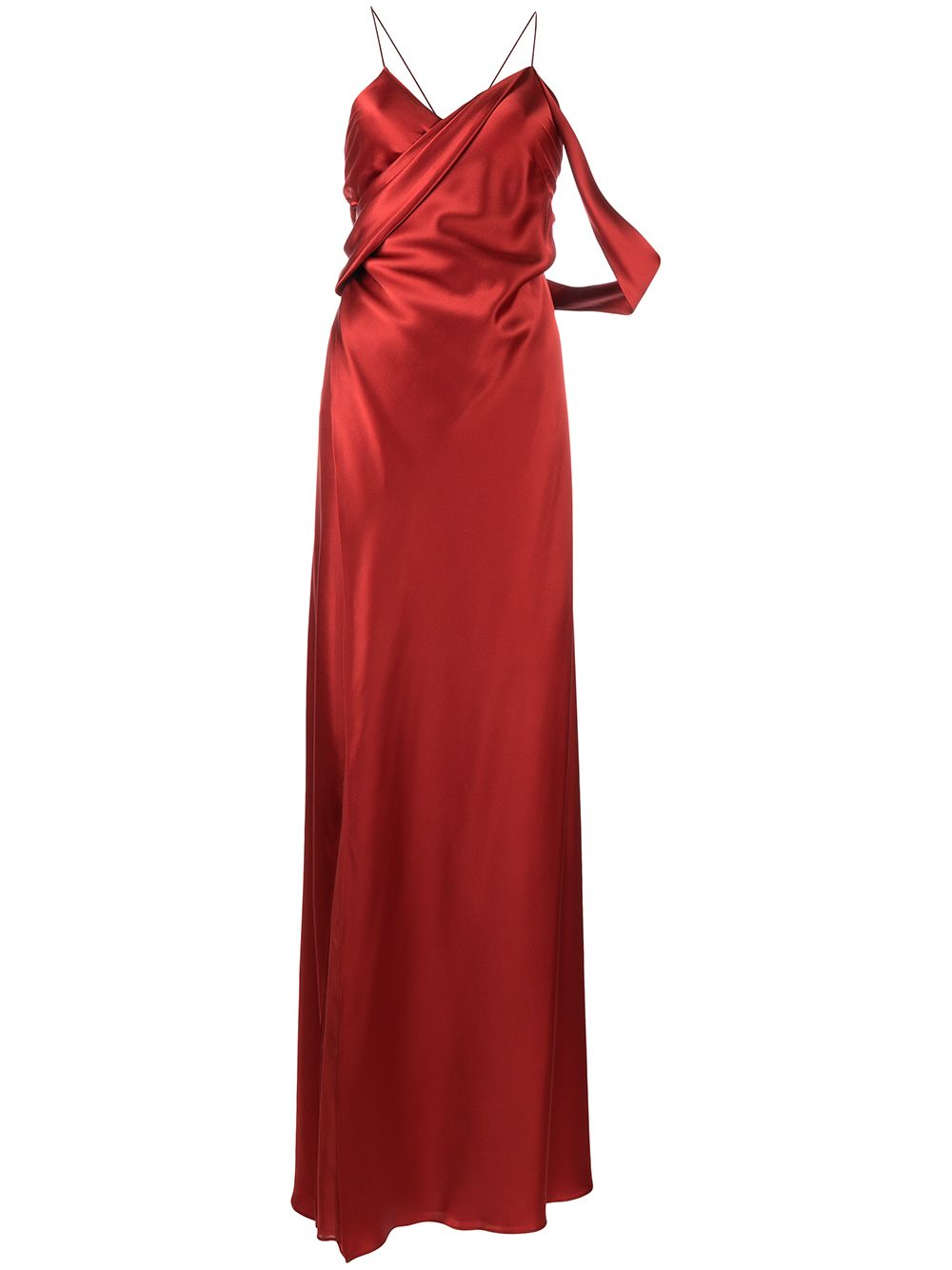 Michelle Mason draped-panel silk gown - Red von Michelle Mason