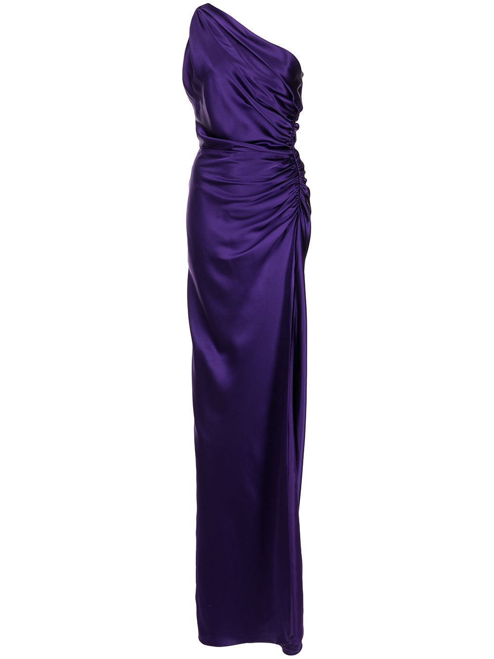 Michelle Mason one-shoulder silk gown - Purple von Michelle Mason