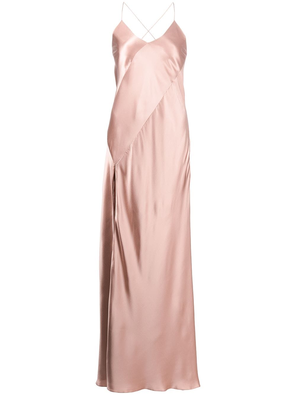 Michelle Mason open-back silk gown - Pink von Michelle Mason