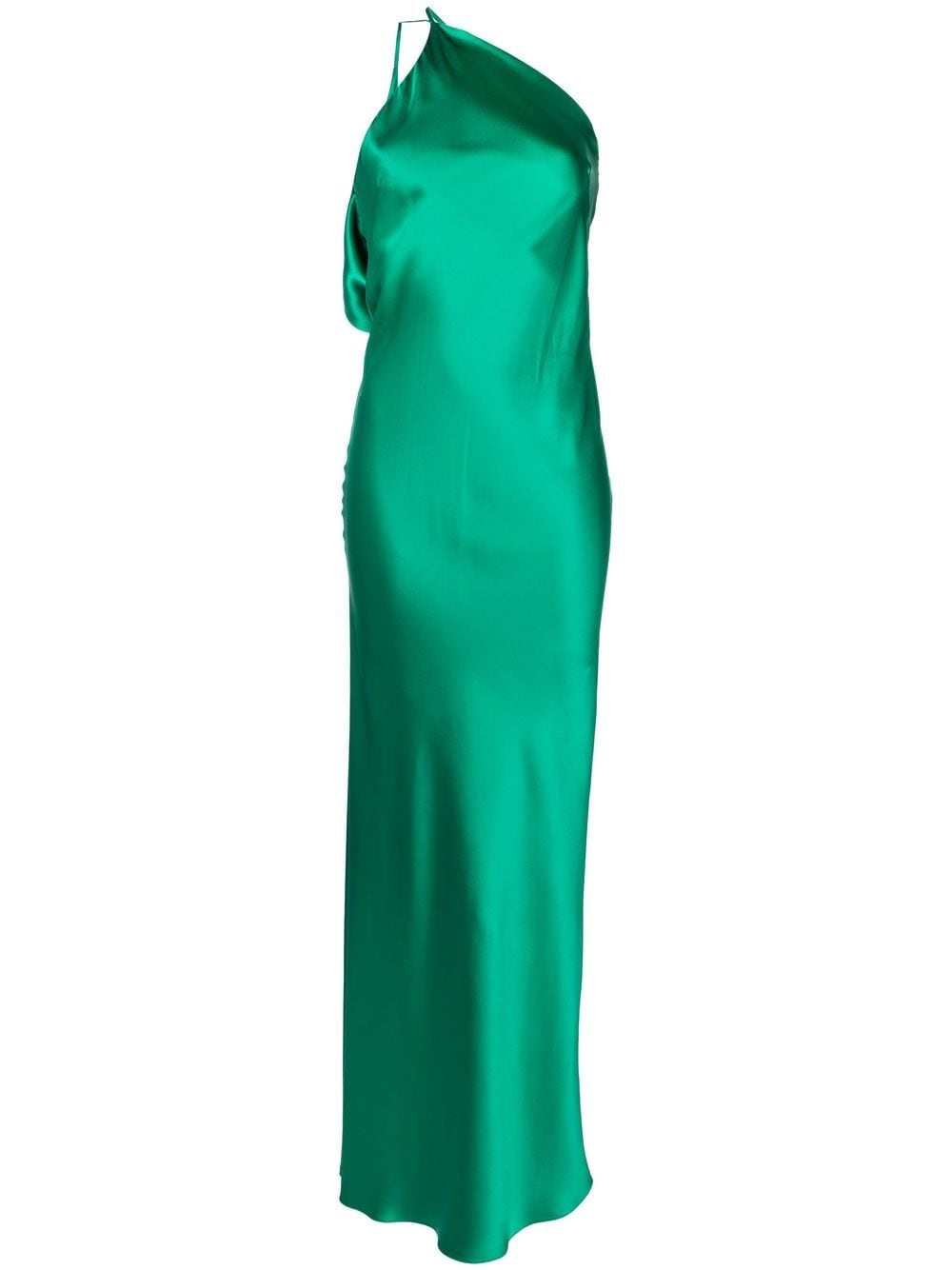 Michelle Mason single-shoulder maxi dress - Green von Michelle Mason