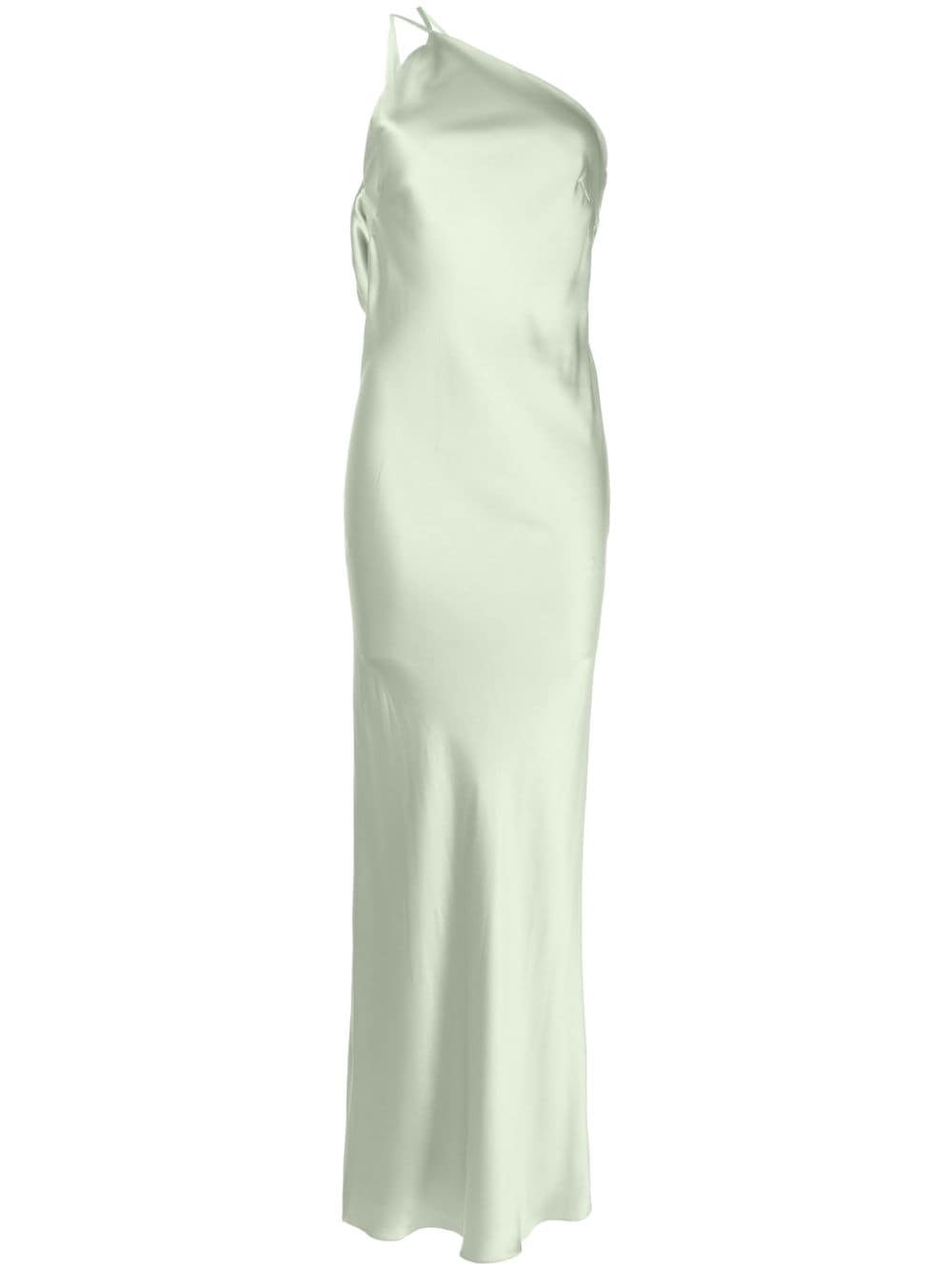Michelle Mason single-shoulder maxi dress - Green von Michelle Mason